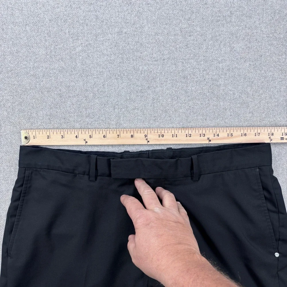 RLX Ralph‎ Lauren Golf Pants Mens 35x30 Black Performance Flat Front Trousers
